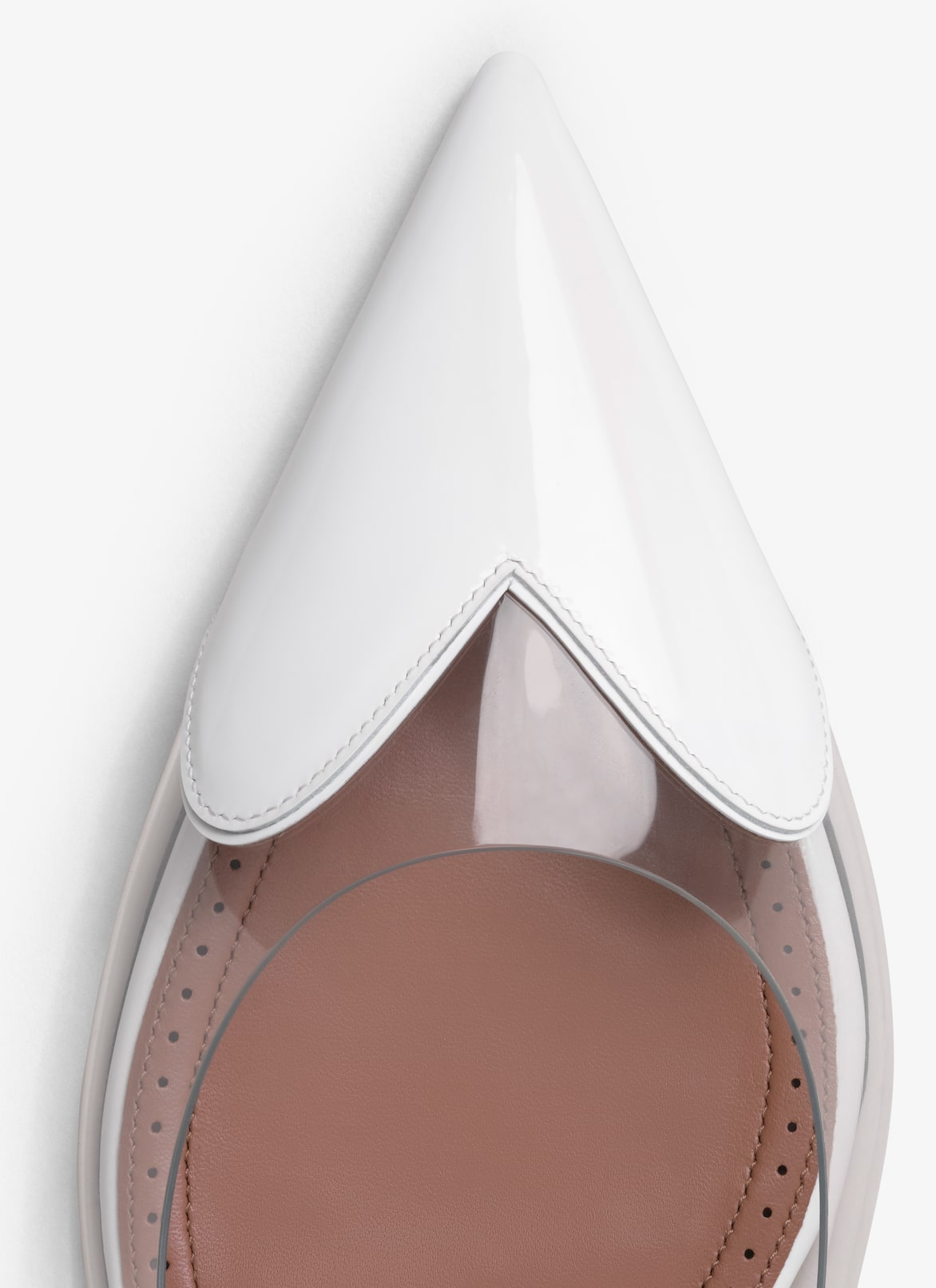 LE CŒUR SLINGBACKS IN PATENT LAMBSKIN
 ALAÏA WHITE LE CŒUR SLINGBACKS IN PATENT LAMBSKIN